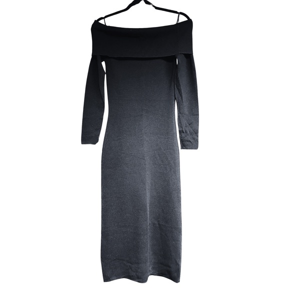 NWT Bardot Revolve Off Shoulder Long Sleeve Sweater Dress - Picture 7 of 8